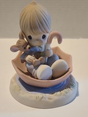 Precious Moments Disney Roo  & Child Figurine Sitting In Umbrella-Lmtd Edition